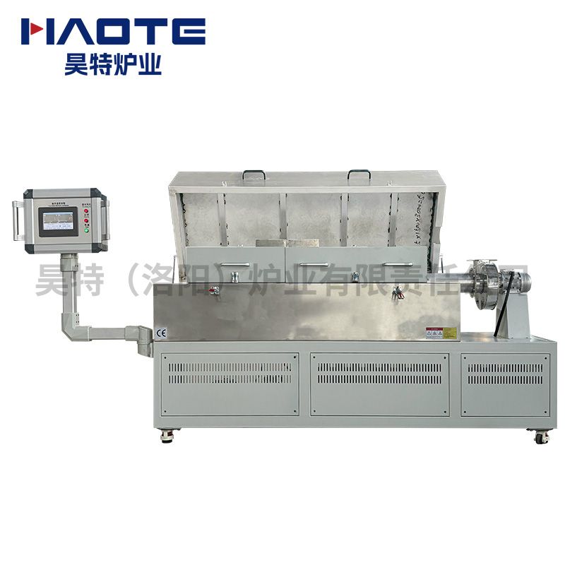 管式炉直径60+90，椭圆形管子，加热区1300，包含抽风机+不锈钢罩