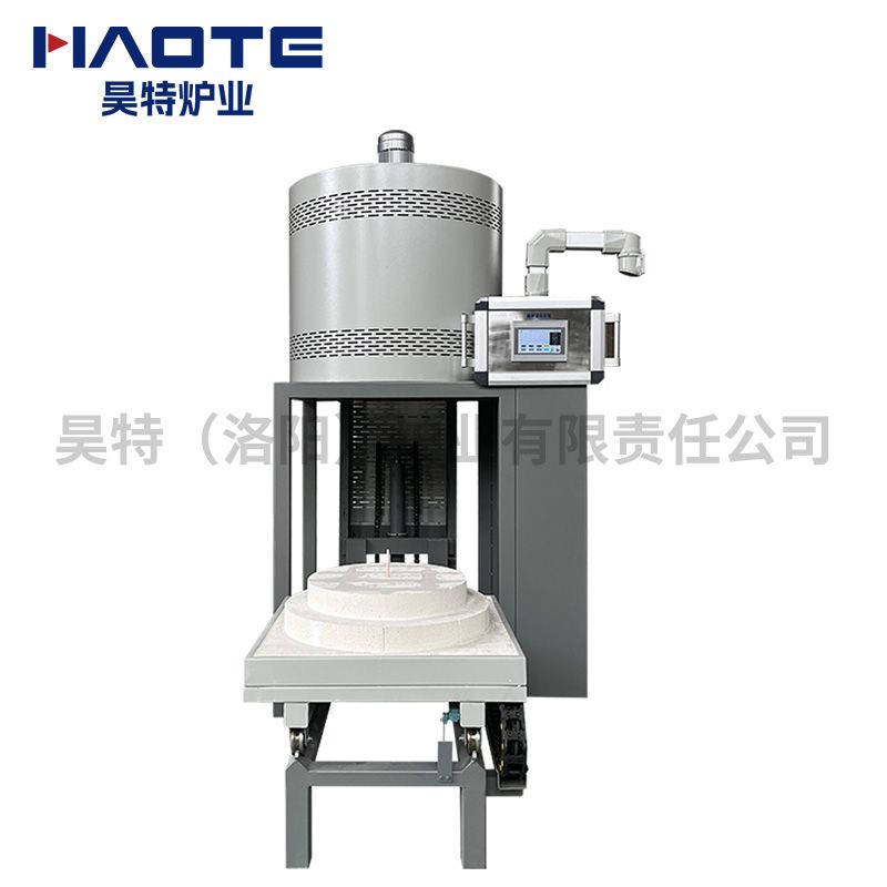 井式升降炉一体式1000℃直径300高500灰白液压升降