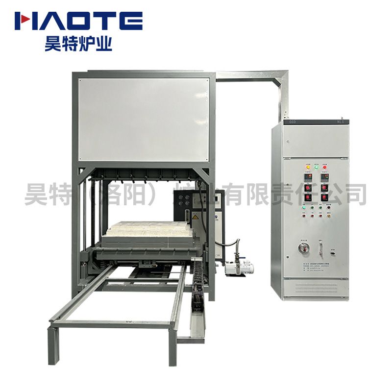真空气氛升降炉1700℃尺寸1000X600X600丝杆升降灰白单炉车